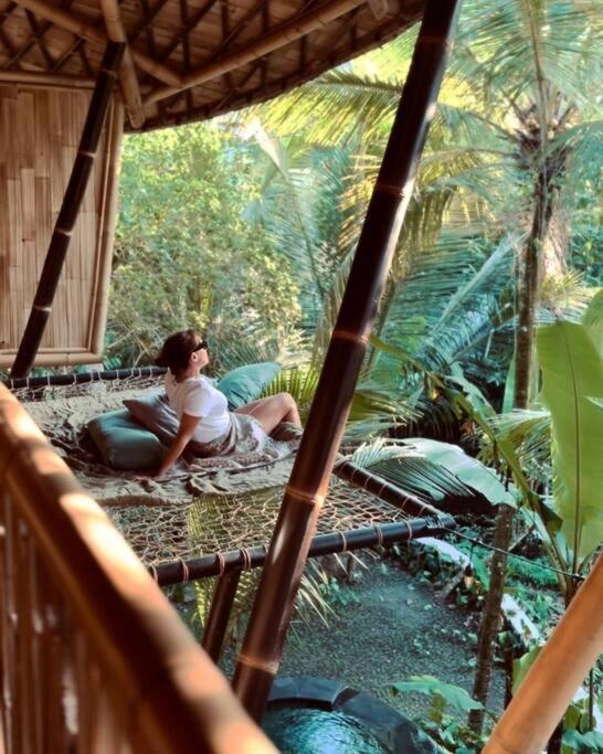 Vila Eco Bamboo Island Bali - Bamboo House #4 Selat Exteriér fotografie