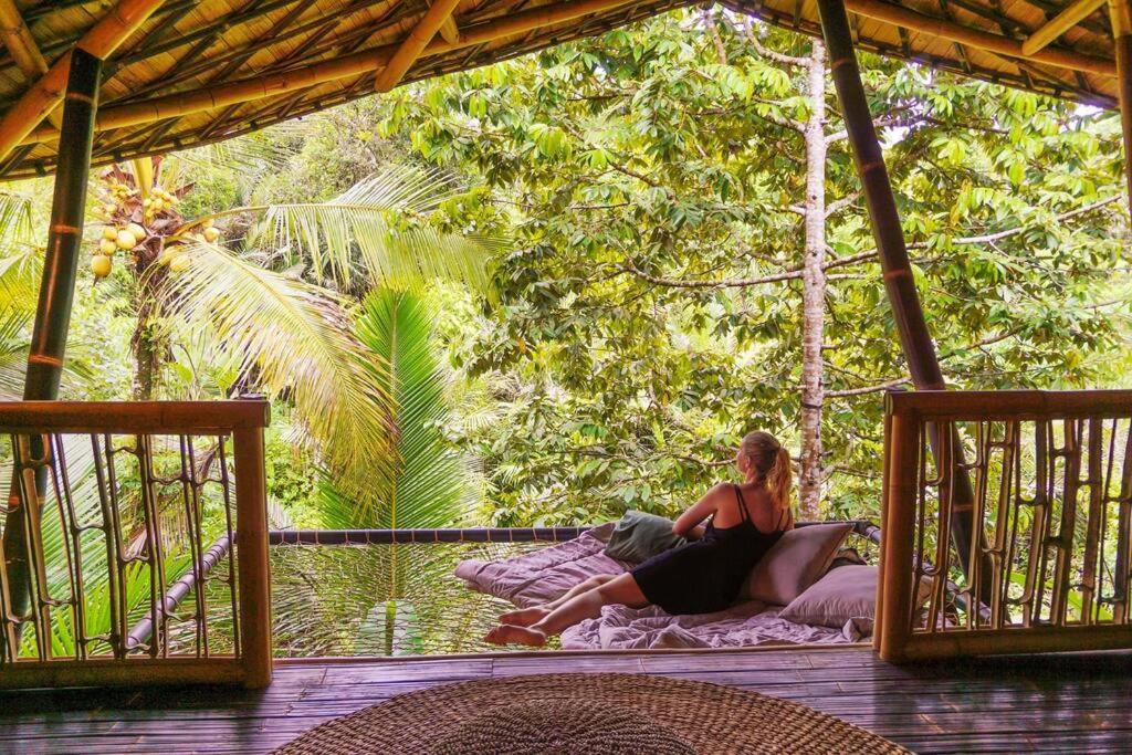 Vila Eco Bamboo Island Bali - Bamboo House #4 Selat Exteriér fotografie
