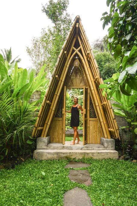 Vila Eco Bamboo Island Bali - Bamboo House #4 Selat Exteriér fotografie