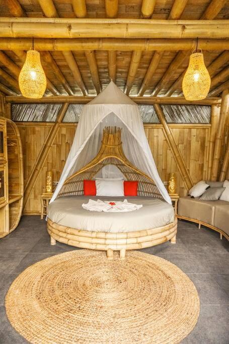 Vila Eco Bamboo Island Bali - Bamboo House #4 Selat Exteriér fotografie
