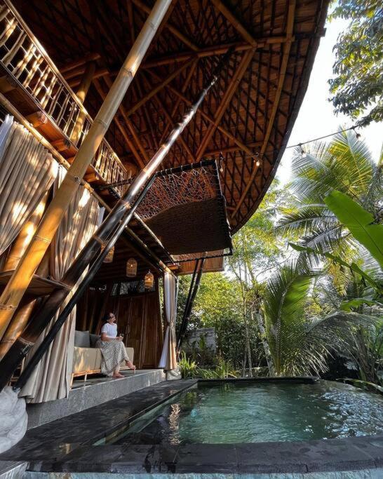 Vila Eco Bamboo Island Bali - Bamboo House #4 Selat Exteriér fotografie