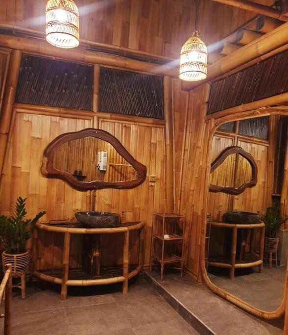 Vila Eco Bamboo Island Bali - Bamboo House #4 Selat Exteriér fotografie