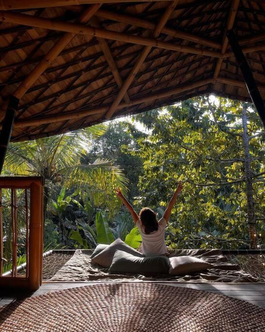 Vila Eco Bamboo Island Bali - Bamboo House #4 Selat Exteriér fotografie