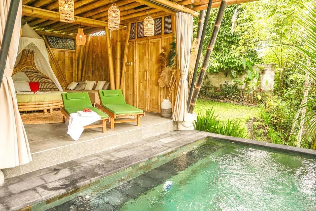 Vila Eco Bamboo Island Bali - Bamboo House #4 Selat Exteriér fotografie